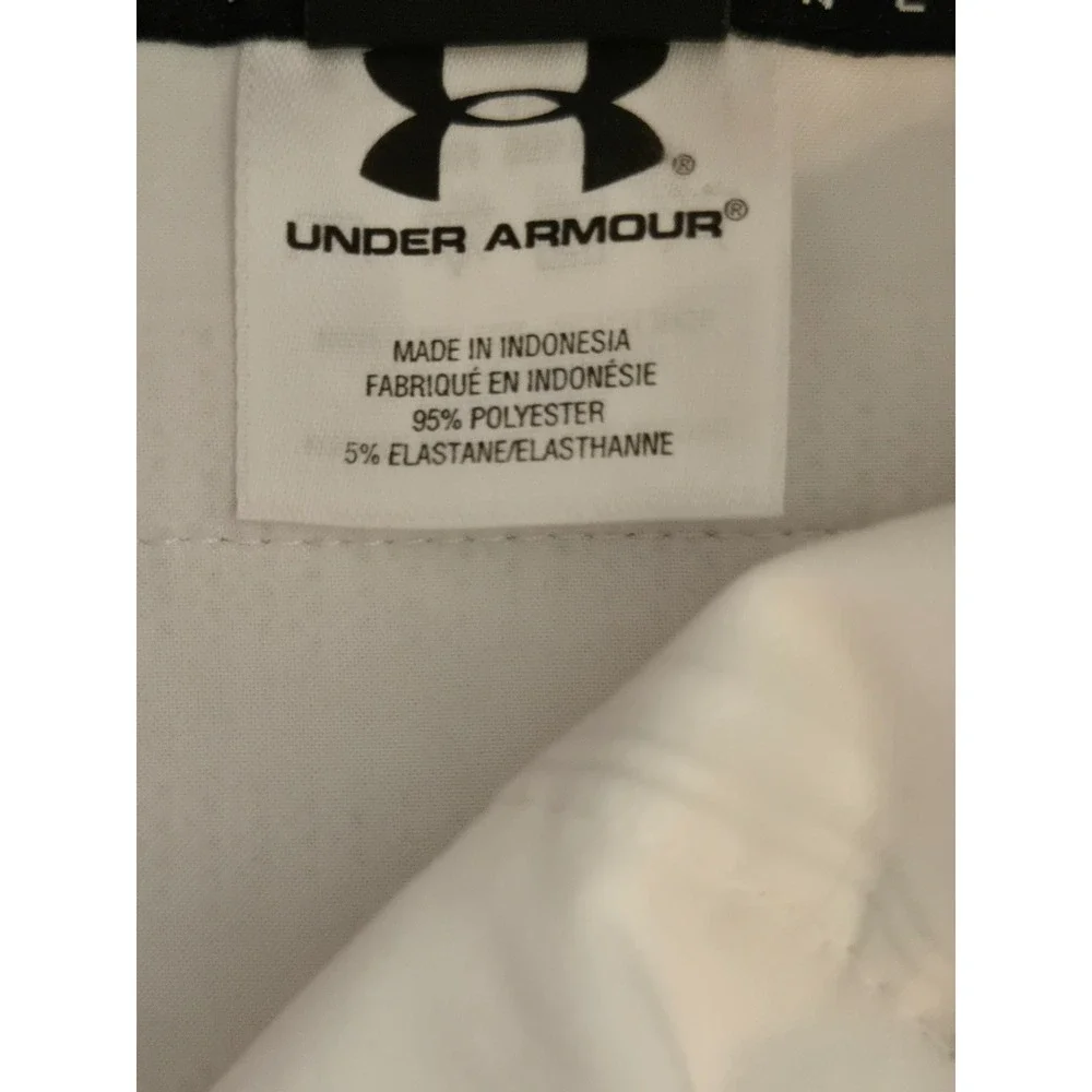 Under Armour Mens White‎ Plaid Performance Golf Shorts 38R SS101207968